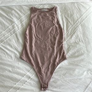 Pink Aritzia contour bodysuit